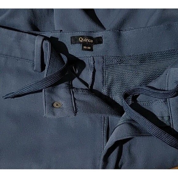 Quince Ultra Stretch 24/7 Smart Chino Ocean Blue Dress Pants Size 30X30 Neutral - Picture 7 of 12